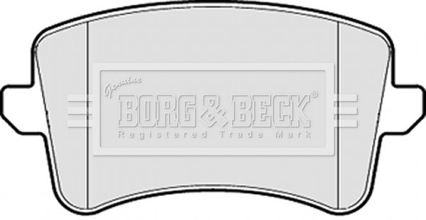 BORG & BECK Комплект тормозных колодок, дисковый тормоз BBP2055
